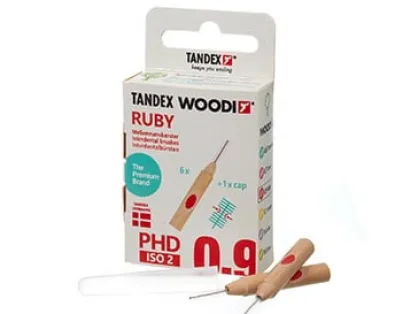 Міжзубні йоржики Tandex Woodi 0.9 Рубінові