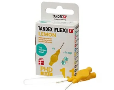 Міжзубні йоржики Tandex Flexi 1.1 Лимонні