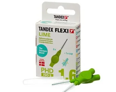 Міжзубні йоржики Tandex Flexi 1.6 Лаймові