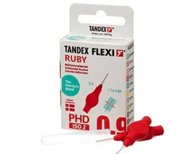 Міжзубні йоржики Tandex Flexi 0.9 Рубінові